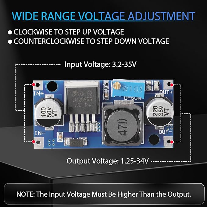 DROK LM2596 Buck Converter - Image 3