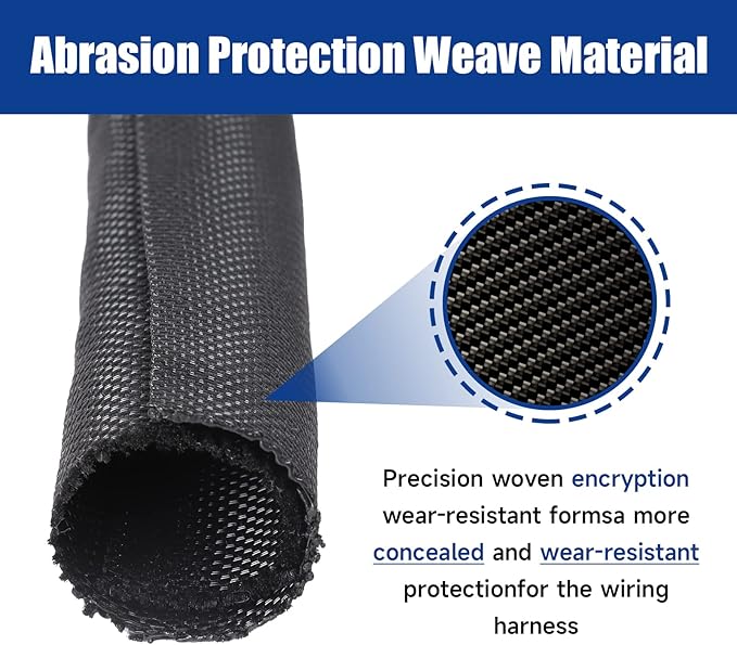 Sonoreboom Braided Wire Loom Mesh Woven Split Sleeving Easy to Anywhere - Image 5