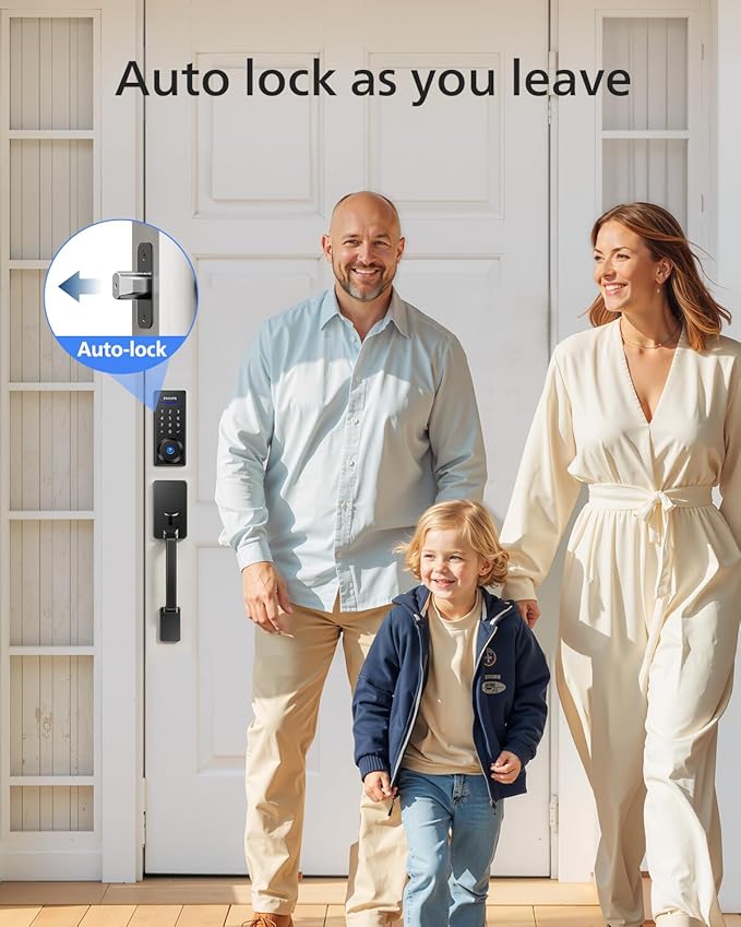 Philips Wi-Fi Smart Lock with Handle, Keyless Entry Keypad Door Lock with Handle - Image 7