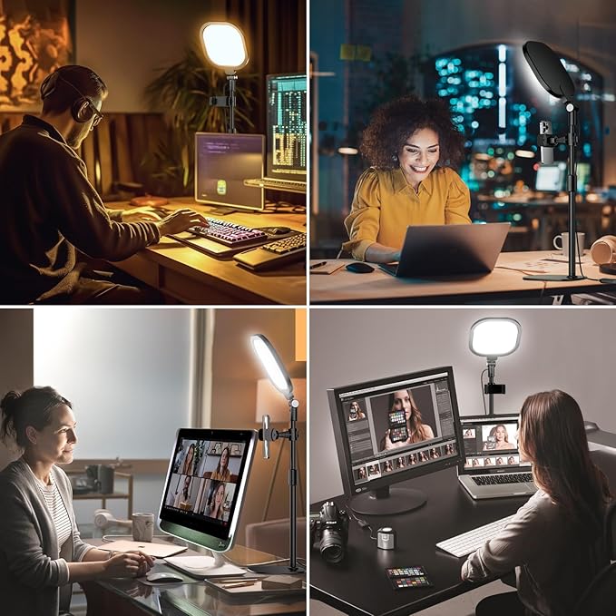 Zoom Lighting for Computer, Adjustable Desk Lighting for Video Calls, 30 Light - Image 8