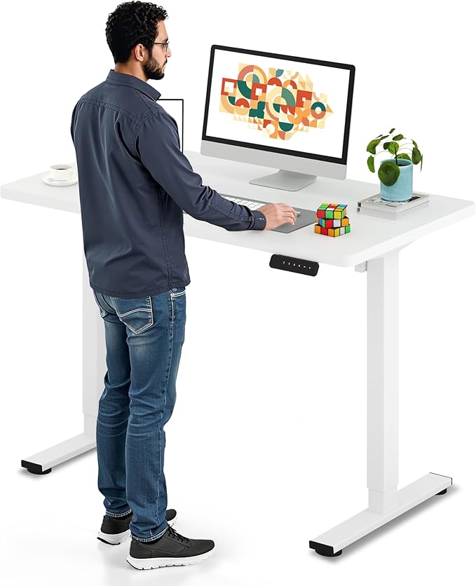 SANODESK Electric Standing Desk 40 x 24 Inches Whole-Piece Desktop Height by sanodesk