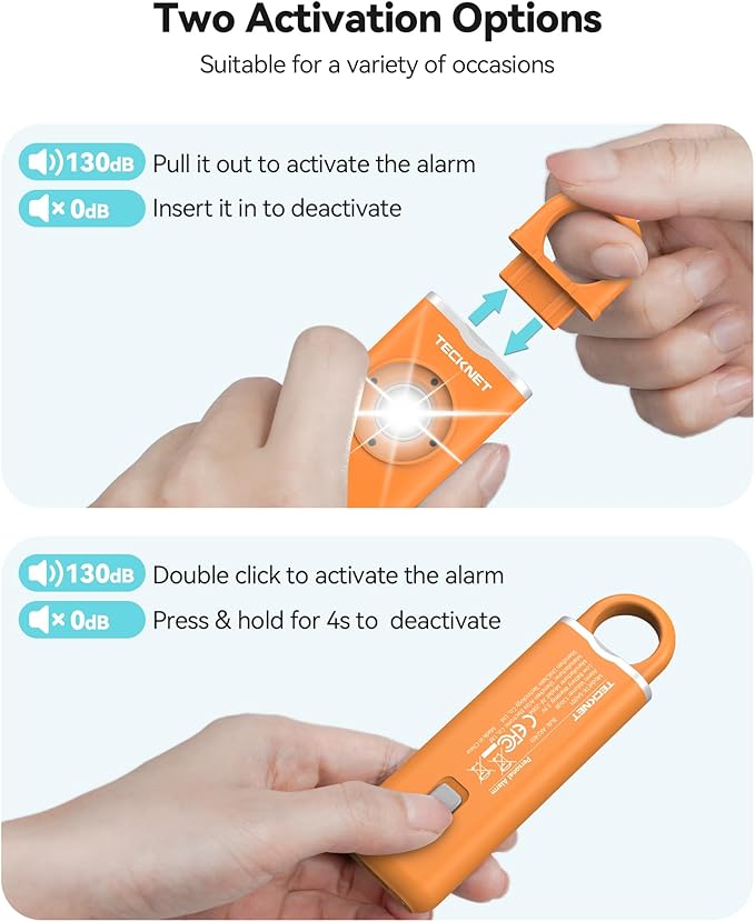 TECKNET Rechargeable Personal Safety Alarm - Image 3