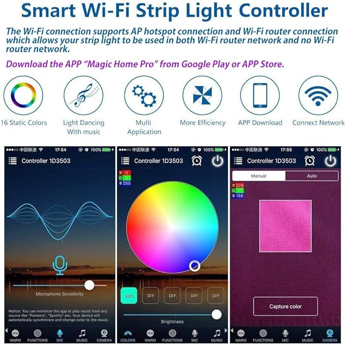 iNextStation Smart RGB WiFi LED Controller 4-Pin Output Compatible - Image 2