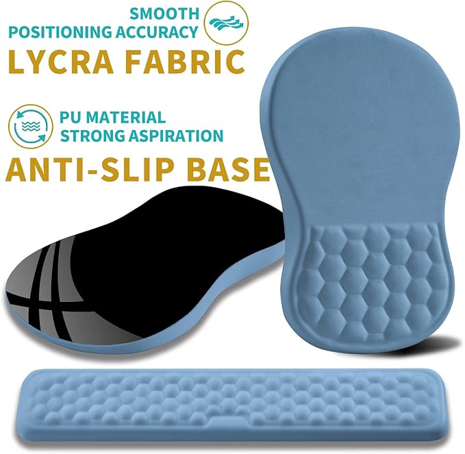 Hokafenle 2 in 1 Ergonomic Mouse Pad Wrist Support & Wrist Rest - Image 6