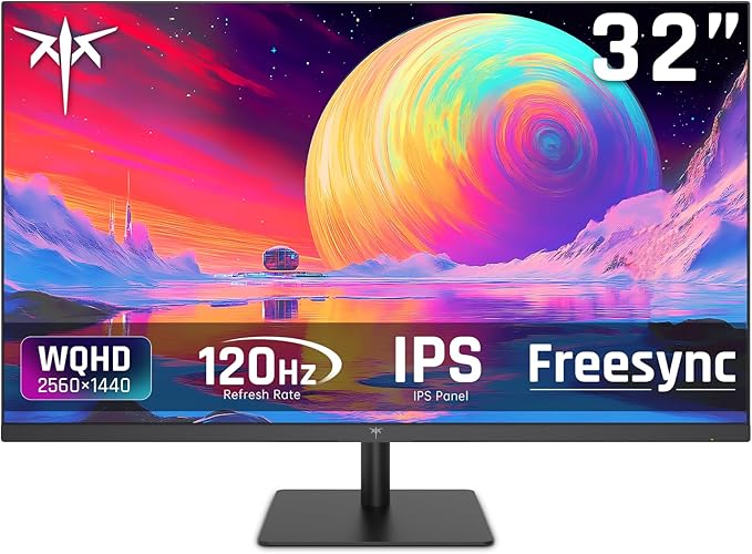 KTC 32 Inch 2K 120Hz Computer Monitor, IPS QHD 2560 x 1440p Monitor by KTC