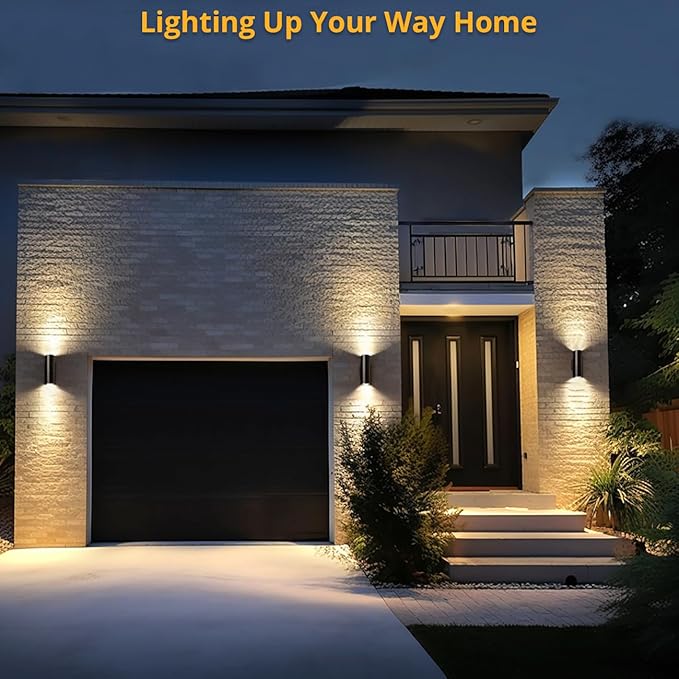 wowlite Modern Outdoor Wall Lights, Up and Down Lights Wall Mount Cylinder - Image 4
