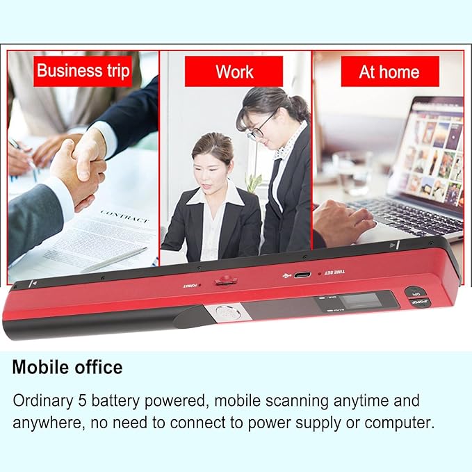 Ymiko A4 Document Scanner Portable High Resolution 900 DPI Multifunctional - Image 8