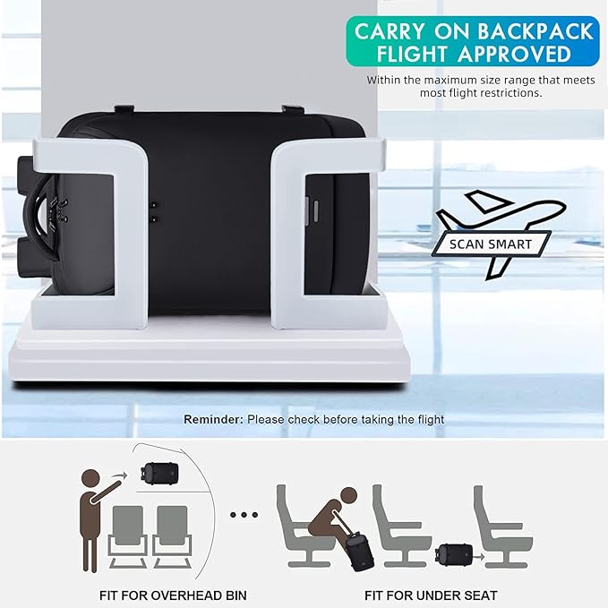Carry on Backpack for Women Men 40L Flight Approved Travel Backpack Fit 17 Inch - Image 7