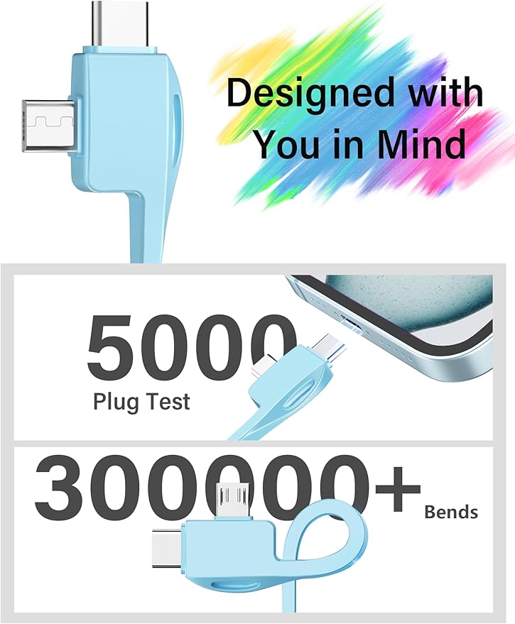 TG90° 10000mAh Power Bank with Built-in AC Wall Plug and Cables, Ultra Slim - Image 6