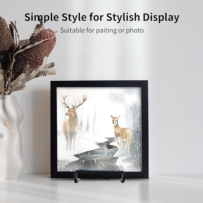 3 Pack 4 inch Metal Plate Stands - Image 5