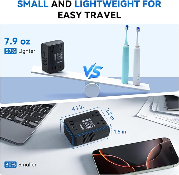 DOACE 220V to 110V Converter 350W Voltage Converter US to Europe - Image 7
