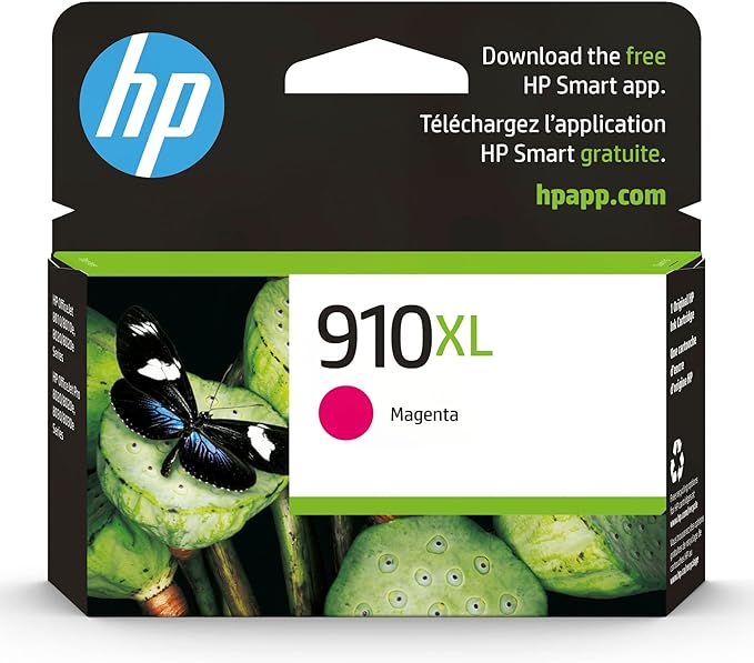 HP 910XL Magenta High-Yield Ink Cartridge | Works by HP