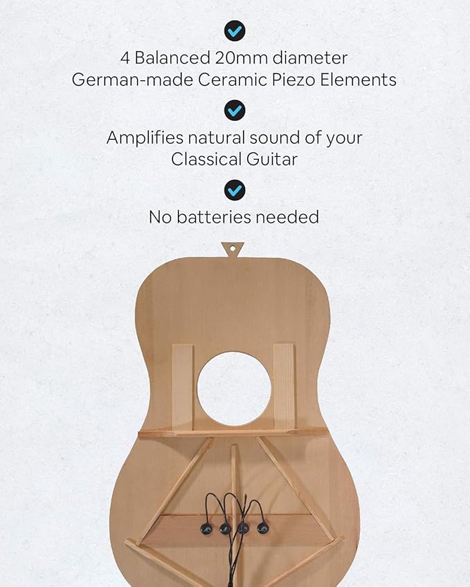 Journey Instruments Passive Piezo Acoustic Pickup – EP004K Four Balanced - Image 2