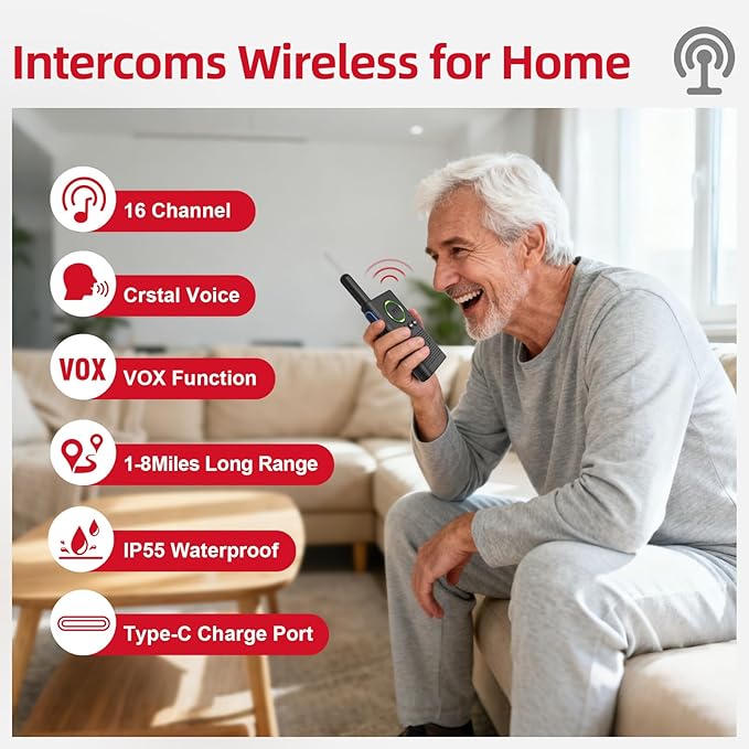 CallToU Caregiver Pager Wireless Alert Button Home Intercom System Long Range 2 - Image 5