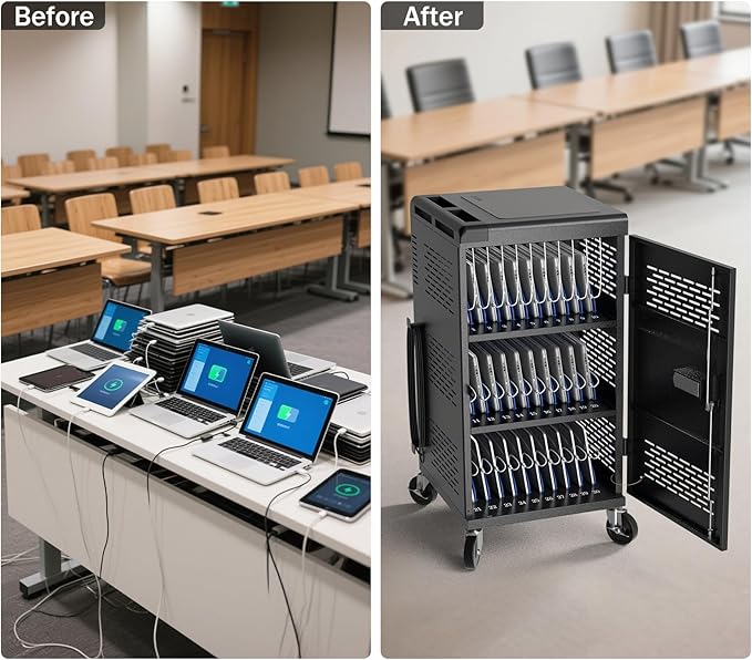 Fully Assembled 30 Unit Device Charging Station - Image 9