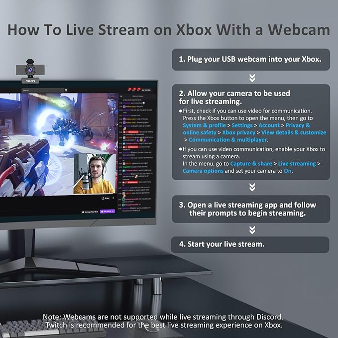 NexiGo N60 1080P Webcam with Microphone, Software Control & Privacy Cover - Image 7