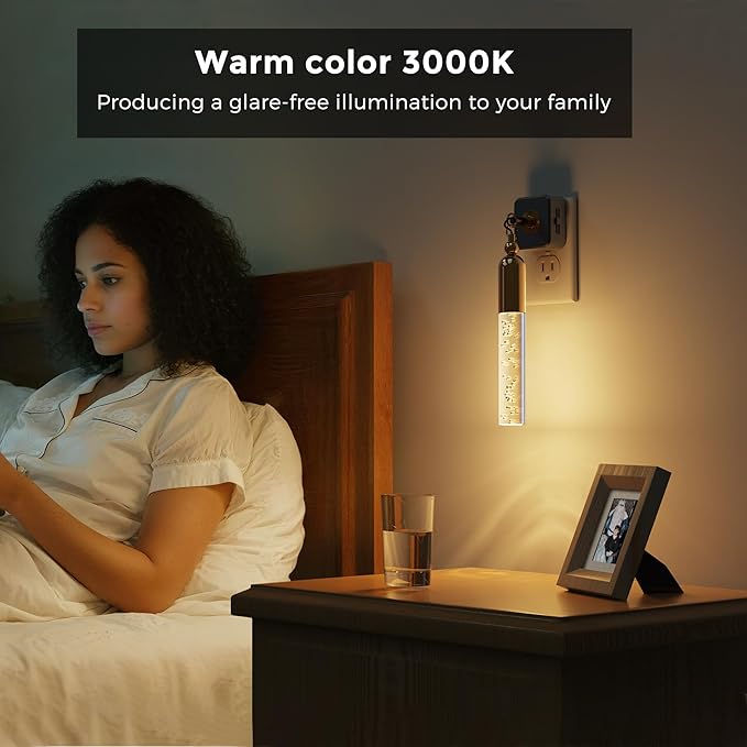 L LOHAS LED Night Lights Plug into Wall, 2 Pack Dimmable Night Light 0-100LM - Image 5