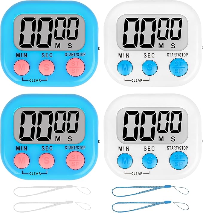 ZILLEEN Classroom Timer for Kids Teachers 4 Pack Digital Timers by ZILLEEN