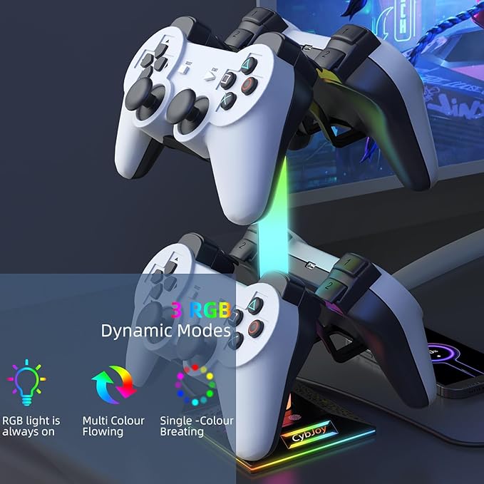 CybJoy RGB Headset Stand, Gaming Controller Stand - Image 2
