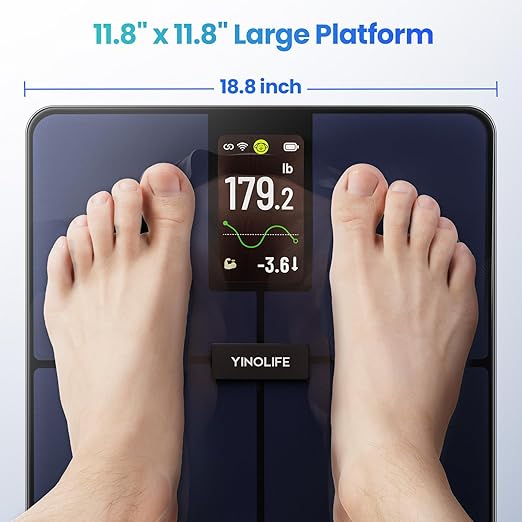 YINOLIFE Smart Scale for Body Weight, 4.3" Color Display Digital Weight Scale - Image 6