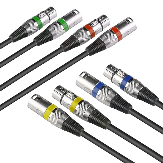 MAD OWL 4 Pack 15ft DMX Cables - Image 2