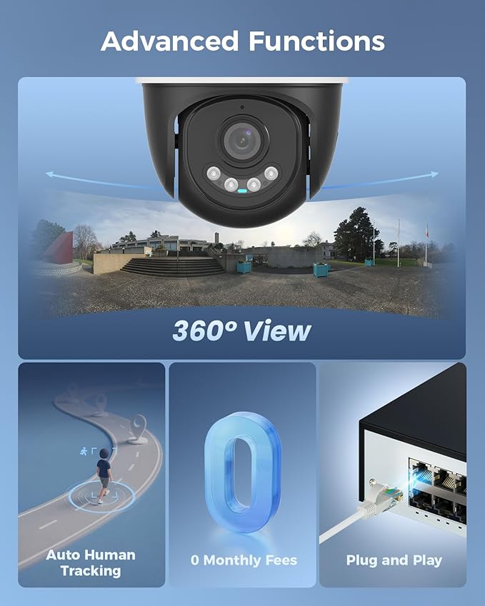 Hiseeu 6MP PoE Secuirty Camera System, - Image 4