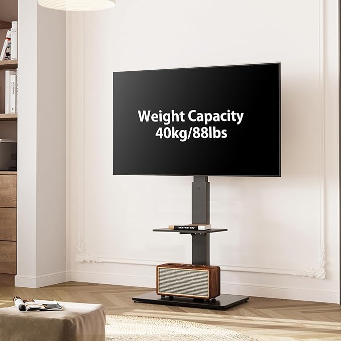 FITUEYES Swivel Floor TV Stand - Image 3