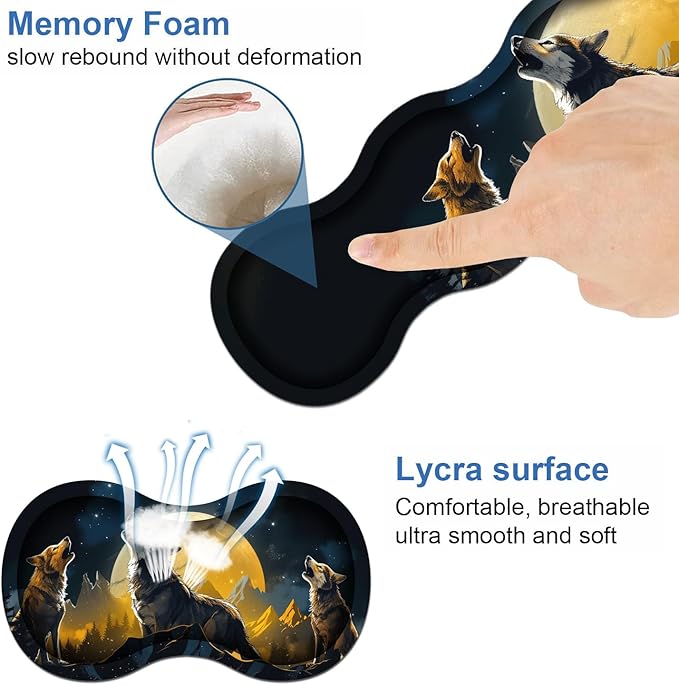 Ergonomic Keyboard Wrist Rest & Mouse Pad Wrist Rest Set, Large XXL Gaming Desk - Image 6