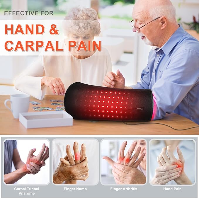 Red Light Therapy for Hands & Wrist, 2026 Upgrade 4 Therapy Modes, 5-Level - Image 3