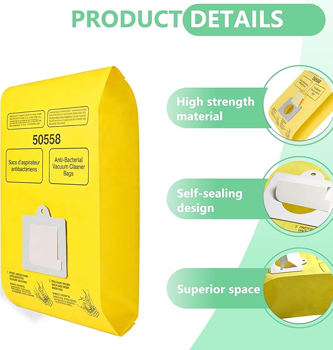 22 Pack Replacement Vacuum Bags Compatible - Image 4