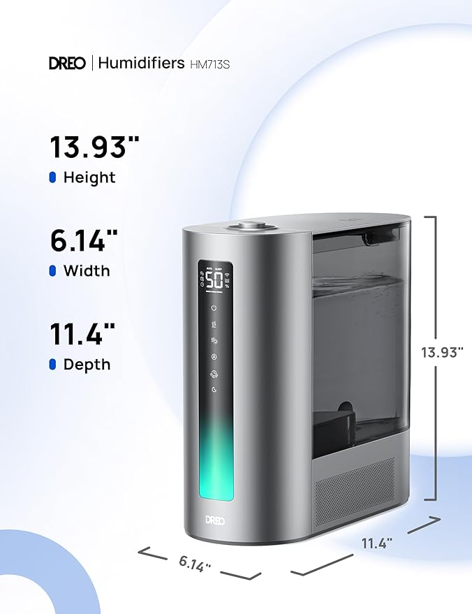 DREO 6L Humidifiers for Bedroom, Smart Warm & Cool Mist for Large Room - Image 8