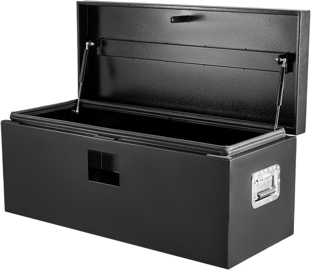 garvee black steel truck bed tool box, trailer, main product view