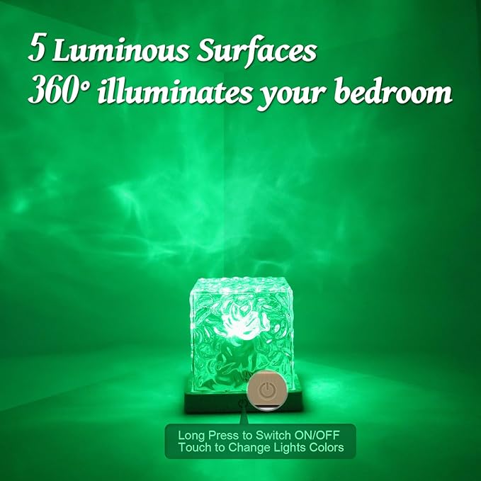 Ocean Wave Projector Light, 16 Colors Galaxy Projector Night Light Water Ripple - Image 5