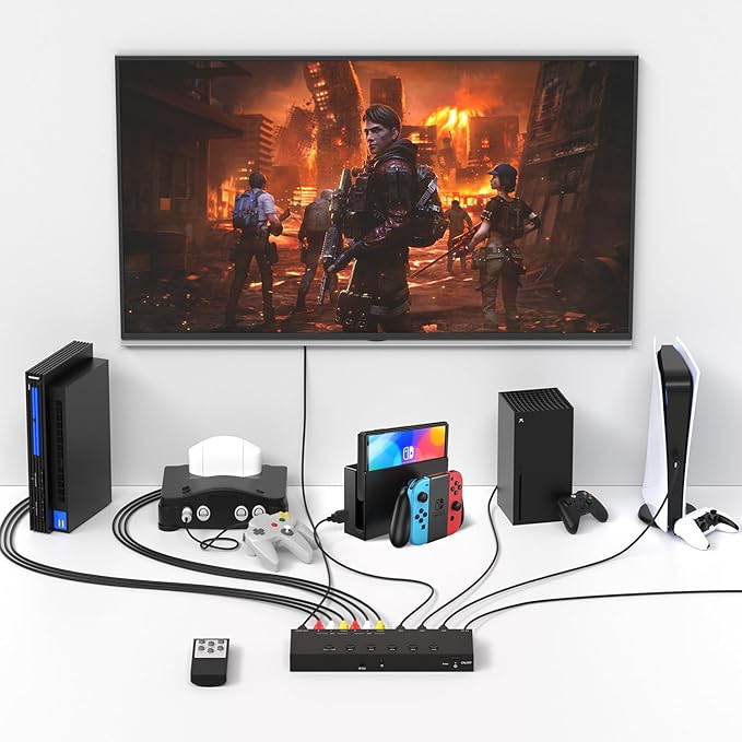 ZUZONG 2 AV to HDMI Converter + 3 HDMI2.0 Switcher 2 Way RCA Composite to HDMI - Image 4