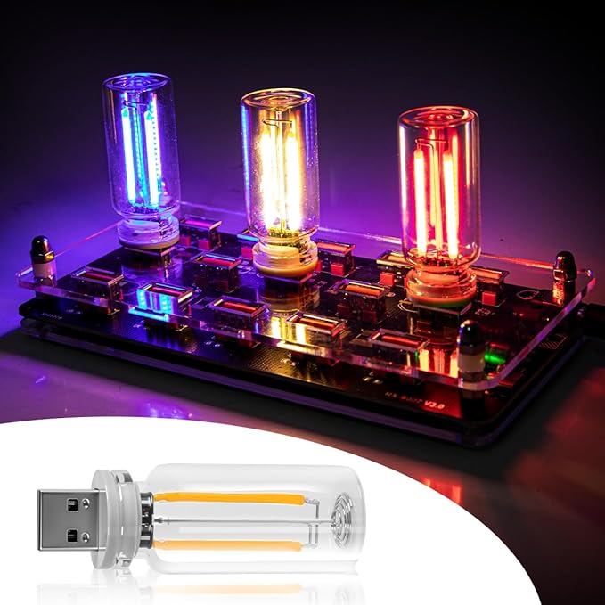 2PCS USB Car LED Interior Lights, Mini Ambient Lighting Accessories, Touch - Image 3