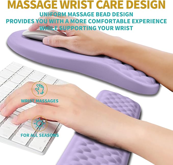Hokafenle 2 in 1 Ergonomic Mouse Pad Wrist Support & Wrist Rest - Image 4