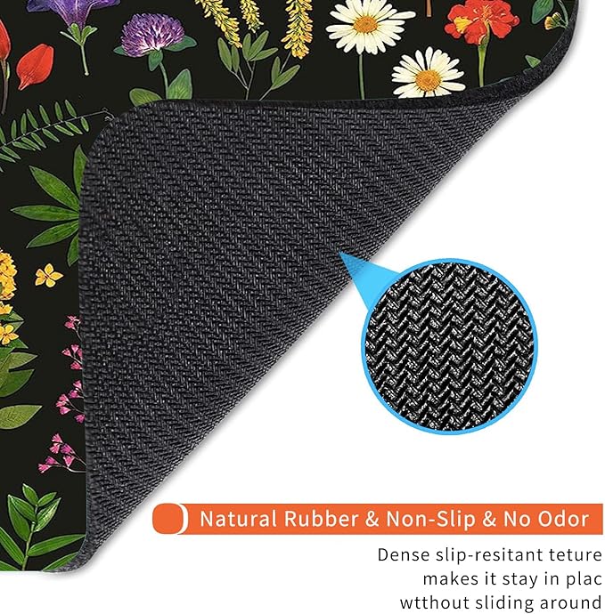 Armanza Square Mouse Pad Flowers, Personalized Premium-Textured Custom Mouse - Image 5