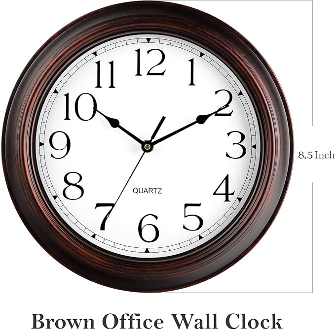 KECYET Wall Clocks Battery Operated Silent Non-Ticking Wall Clock 8.5 Inch - Image 9