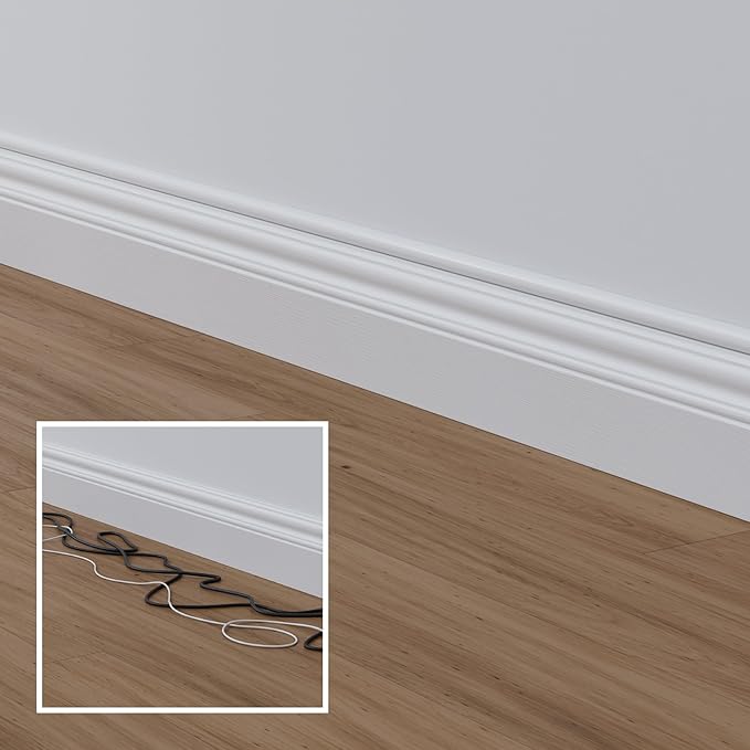 D-Line 31.4in TV Cord Hider, Patented Half Round Cable Cover, Hide Wall Mount - Image 5