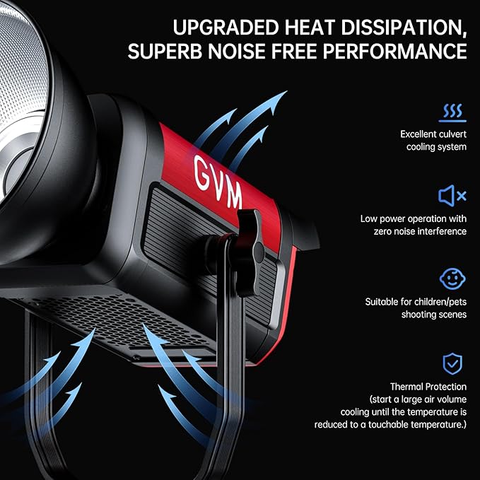 GVM Photography Lighting 300W Bi-Color Studio Lights - Image 7