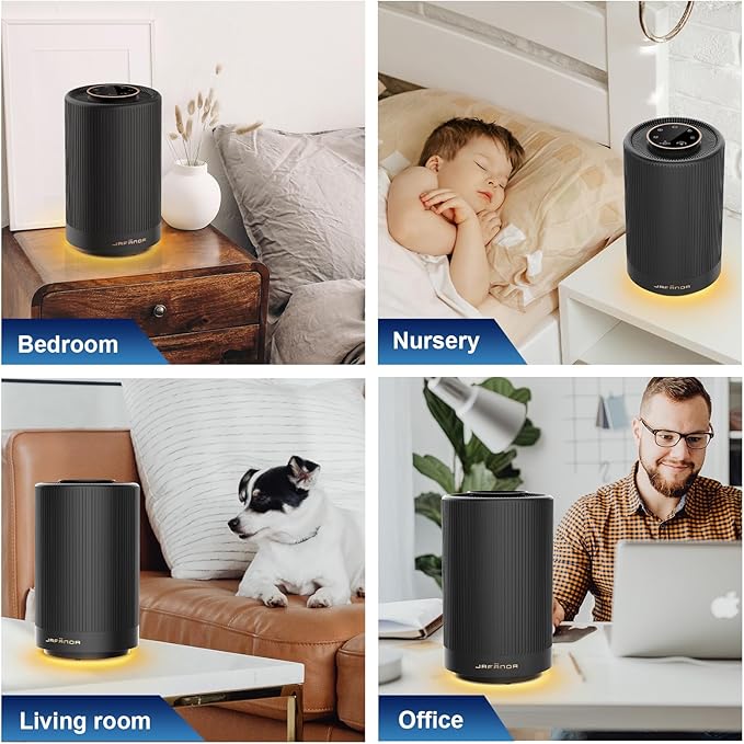Jafanda Air Purifiers for Home Bedroom, True HEPA 13 Coverage 450 sqft - Image 2