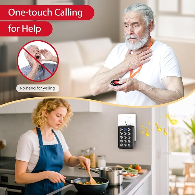 CallToU Wireless Caregiver Pager Nurse Call Button - Image 3