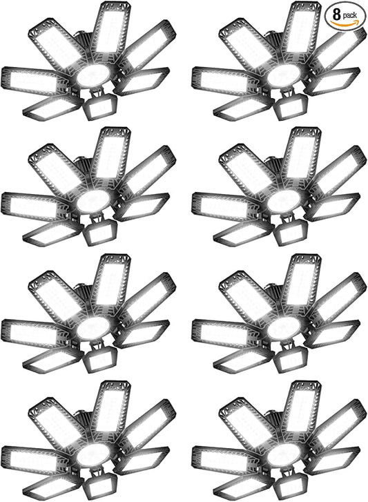 CHENGCHILIT LED Garage Light 8 Pack - 200w 20000LM 6500K Garage Lights Ceiling by CHENGCHILIT