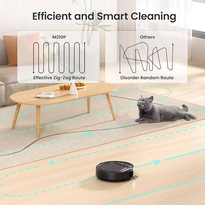 Lefant M210 Pro Robot Vacuum, 4000Pa Suction, 200 Mins Runtime, Ultra-Slim - Image 4