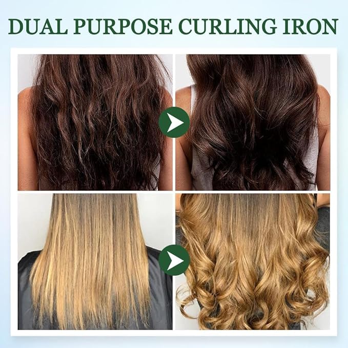 2 in 1 Mini Dual Purpose Curling Iron, 2026 New Portable Curling Wand & Flat - Image 2