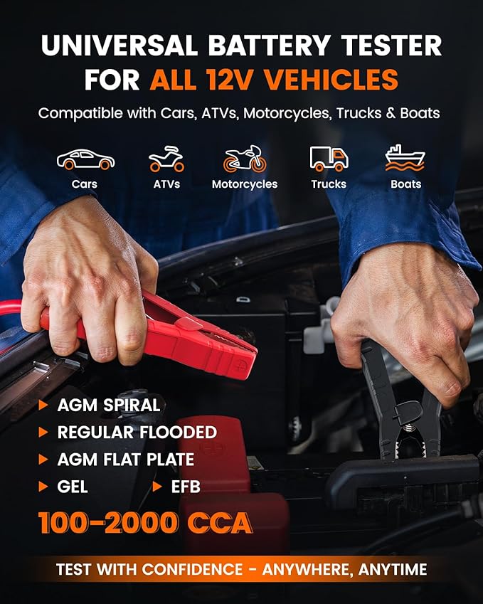 ANCEL AD310 Pro 2-in-1 OBD2 Scanner & Car Battery Tester, Diagnostic Tool - Image 7