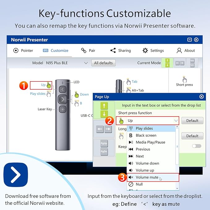 Norwii N95 Presentation Clicker - Image 6