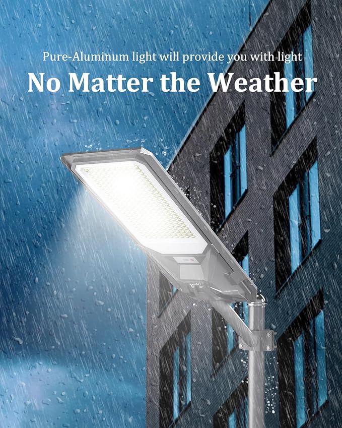 Ofuray Of-9000W Solar Street Lights Outdoor, Commercial Dusk to Dawn Solar - Image 7