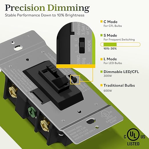 TG Digital Toggle Dimmer Light Switch - Image 6
