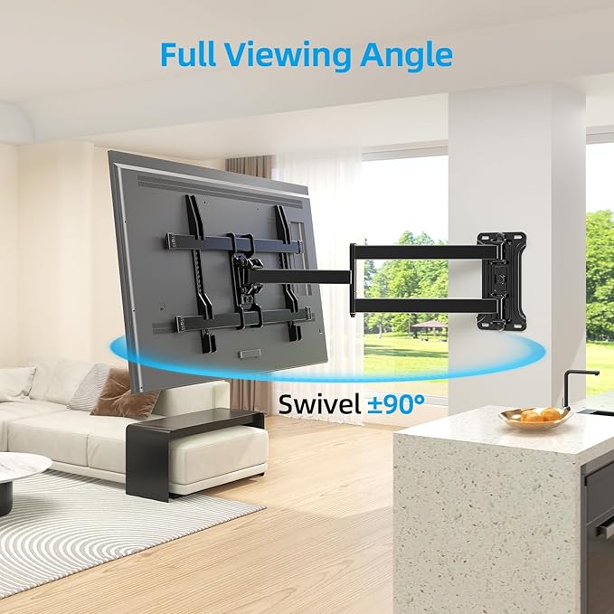 HCMOUNTING Pre-Assembled Corner TV Wall Mount - Image 2